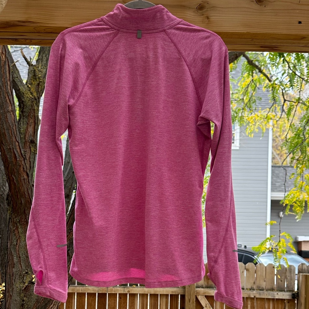 Nike Element DRI-FIT 1/4 Zip Heathered Pink Running Workout Hiking Top medium - Picture 5 of 16